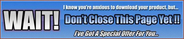 Product picture Special One Time Offer Templates !